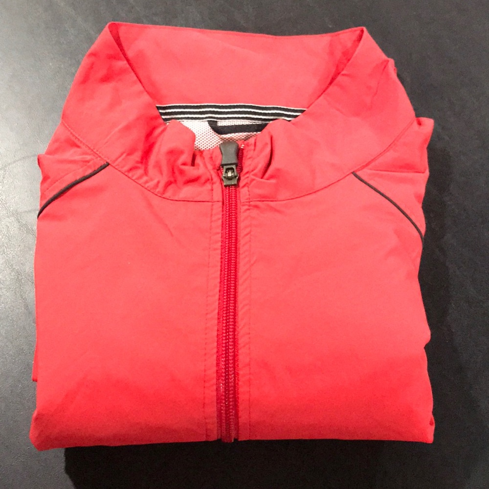 Red 3/4 zip pullover